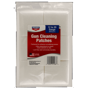 Birchwood Casey 41168 Gun Cleaning Patches 50 CalMultiGauge 3 Cotton 300 Per Bag