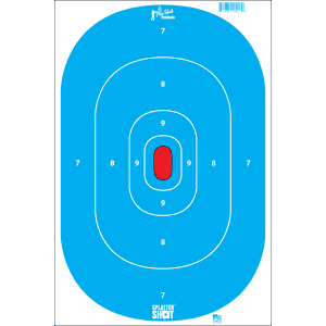 Pro-Shot Splattershot 12x18 Silhouette Paper Targets  8 Pack (Blue)