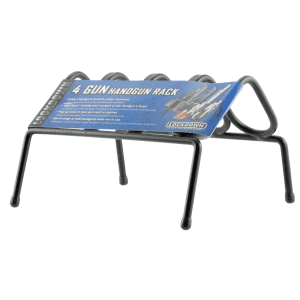 Lockdown Black Metal 4-Compartment Handgun Gun Rack