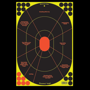 Birchwood Casey Shoot-N-C Reactive Trainer Targets  5 Pack (Multi-Color)
