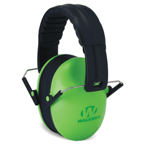 Walkers Game Ear Childs Passive Folding Ear Muffs (Green)