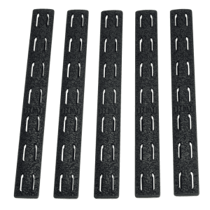 BCM KMRRPBLK5 Rail Panel Kit AR Platform KeyMod 5.55 Black Polymer 5 Pack