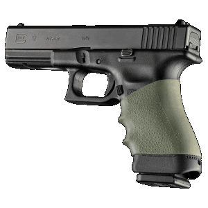 Hogue 17001 HandAll Full Size Textured OD Green Rubber