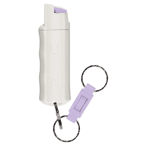 Sabre Pepper Spray Keychain 10 ft Range White