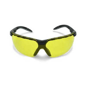 Radians Call Sign Bravo Safety Glasses  Amber Lens with Black Frame
