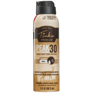 Tinks Peak30 Hot Shot Doe In Estrus Deer Scent Mist 3 oz