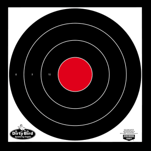 Birchwood Casey Dirty Bird 17.25 Bullseye Targets  5 Pack (Black/White)