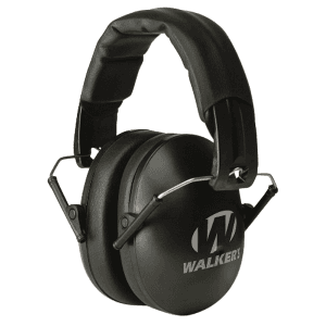 Walkers Game Ear Youth and Women Folding Ear Muffs (Black)