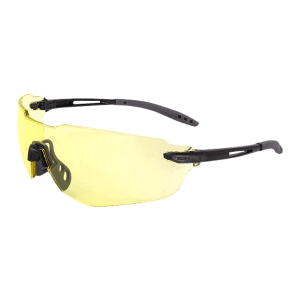 Radians Oblivion Amber Lens Black Frame Glasses