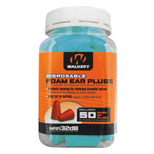 Walkers Game Ear Disposable Foam Ear Plugs 50 Count (Teal)