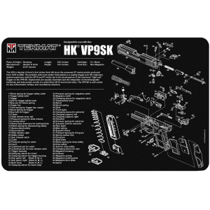 TekMat Cleaning Mat Black White Rubber