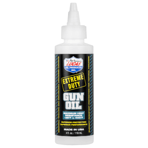 Lucas Oil 10877 Extreme Duty Gun Oil Against Heat Friction Wear 4 oz Squeeze Bottle