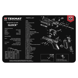 TekMat TEKR17For Glock For Glock Cleaning Mat For Glock Parts Diagram 11 x 17