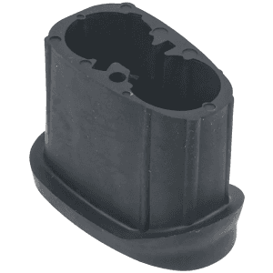 Black Rubber Angled Rifle Grip Plug for MLok Handguard