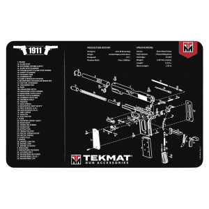 TekMat TEKR171911 1911 Cleaning Mat 1911 Parts Diagram Illustration 15 x 20
