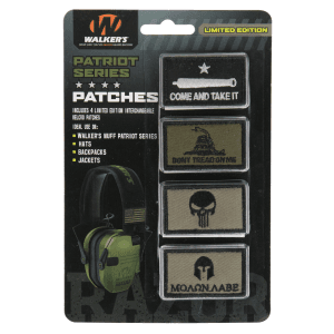 Walkers Game Ear Velcro Patriot Patch Kit
