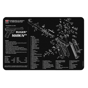 TekMat TEKR17RUGERMK4 Ruger Mark IV Cleaning Mat Ruger Mark IV Parts Diagram 11 x 17