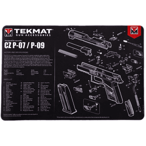 TekMat Cleaning Mat for Handguns Black White