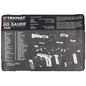 TekMat TEKR17SIGP226 Sig Sauer P226 Cleaning Mat Sig P226 Parts Diagram 11 x 17