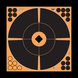 EZAim 15376 Splash Reactive Bullseye Crosshair Reticle Adhesive 12 Pack