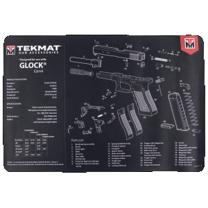 TekMat TEKR17For GlockG4 For Glock Gen4 Cleaning Mat For Glock Gen4 Parts Diagram 11 x 17