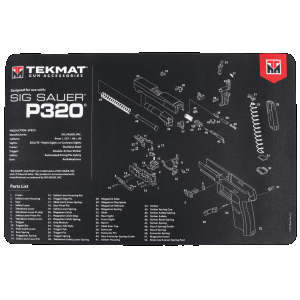 TekMat TEKR17SIGP320 Sig Sauer P320 Cleaning Mat Sig P320 Parts Diagram 11 x 17