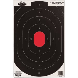 Birchwood Casey Dirty Bird Silhouette 12x18 Targets  8 Pack (Black/Red)
