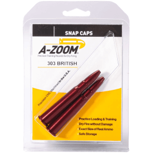 A-Zoom Aluminum 303 British Rifle Snap Caps 2-Pack