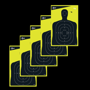 Allen Company EZ AIM 12x18 Silhouette Paper Targets  5 Pack (Black/Yellow)