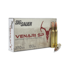 Sig Sauer Venari SP 270 Winchester 130 Grain Soft Point (Box)