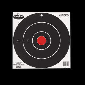 Birchwood Casey Dirty Bird 8 Bullseye Targets  25 Pack (Black/White)