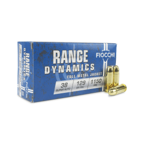 Fiocchi Range Dynamics 38 Super 129 Grain FMJ (Box)