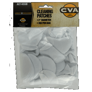 CVA AC1455B Cleaning Patches  2 Cotton 200 Per Pkg