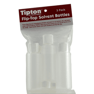 Tipton 197624 Flip Top Solvent Bottles 4 oz Plastic 3 Per Pkg