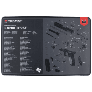 TekMat Canik TP9SF Cleaning Mat Black Gray