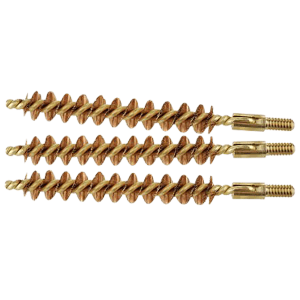 Tipton 868556 Bore Brush Set  3032 Cal Rifle Firearm Brass Bronze Bristles 3 Per Pkg