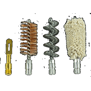 KleenBore 12GASET Shotgun Accessory Cleaning Set 12 Gauge Shotgun 832 Thread Cotton MopBore Brush Bronze Bristles