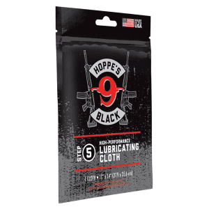 Hoppes HBLC Black Lube Cloth Treated with Hoppes Black Oil   11 x 14 Resealable Bag