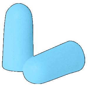 Radians Aqua Blue Foam Earplugs 25 Pr NRR 31