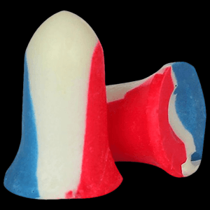 Howard Leight USA Shooters Earplugs Red/White/Blue 10 Pair