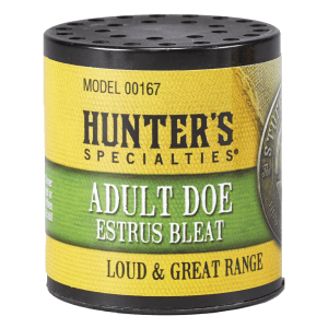 Hunters Specialties Adult Doe Estrus Bleat Deer Call (Black/Yellow)