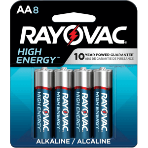 Rayovac AA High Energy Alkaline Batteries (8 Pack)