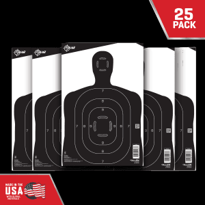 Allen Company EZ AIM 12x18 Silhouette Paper Targets  25 Pack (Black/White)