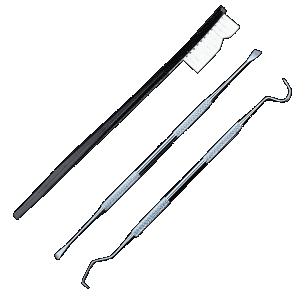 KleenBore KBPBSET 3Piece Pick  Brush Tool Set