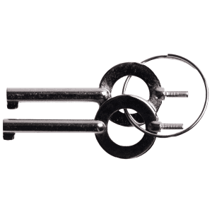 Silver Metal Handcuff Key Set 2 Pack