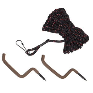 Allen Bow & Gun Rope Black/Red 20ft with 2 Hangers