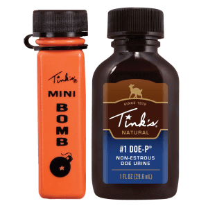 Tinks 1 oz Doe P Deer Attractant Scent with Mini Bomb Lure