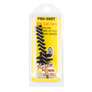 ProShot 30NCH Chamber Brush Military Style .308 7.62mm Cal AR Platform 832 Thread Nylon Bristles Brass Core