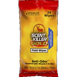 Wildlife Research Scent Killer Gold Field Wipes 24 Pack