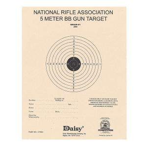 Daisy NRA 5-Meter Bullseye Paper Target (50 Pack)